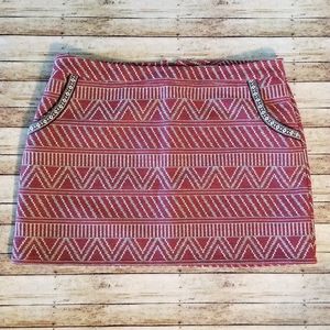 Jacquard A-line Skirt